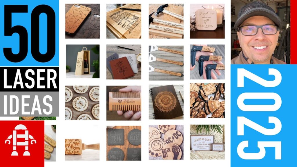 50 Things to Laser Engrave and Cut and Make Money in 2025 with a bonus inappropriate item – 10 Min